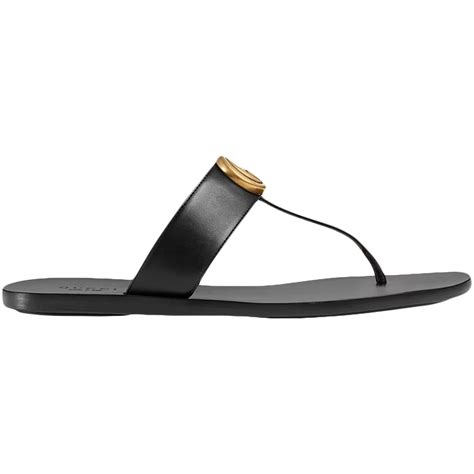 497444 gucci sandal|Gucci Double G Thong Sandal Black Leather.